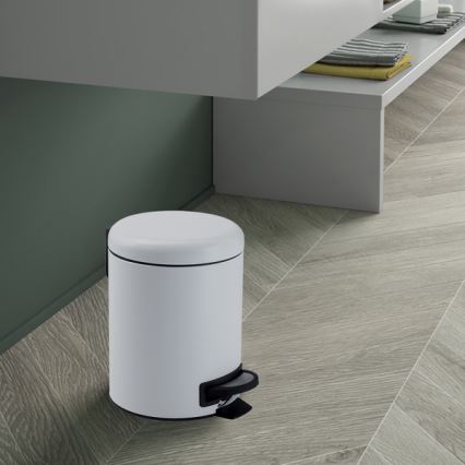 Gedy - Odpadkový kôš POTTY 3 l s tichým dovieraním, biela