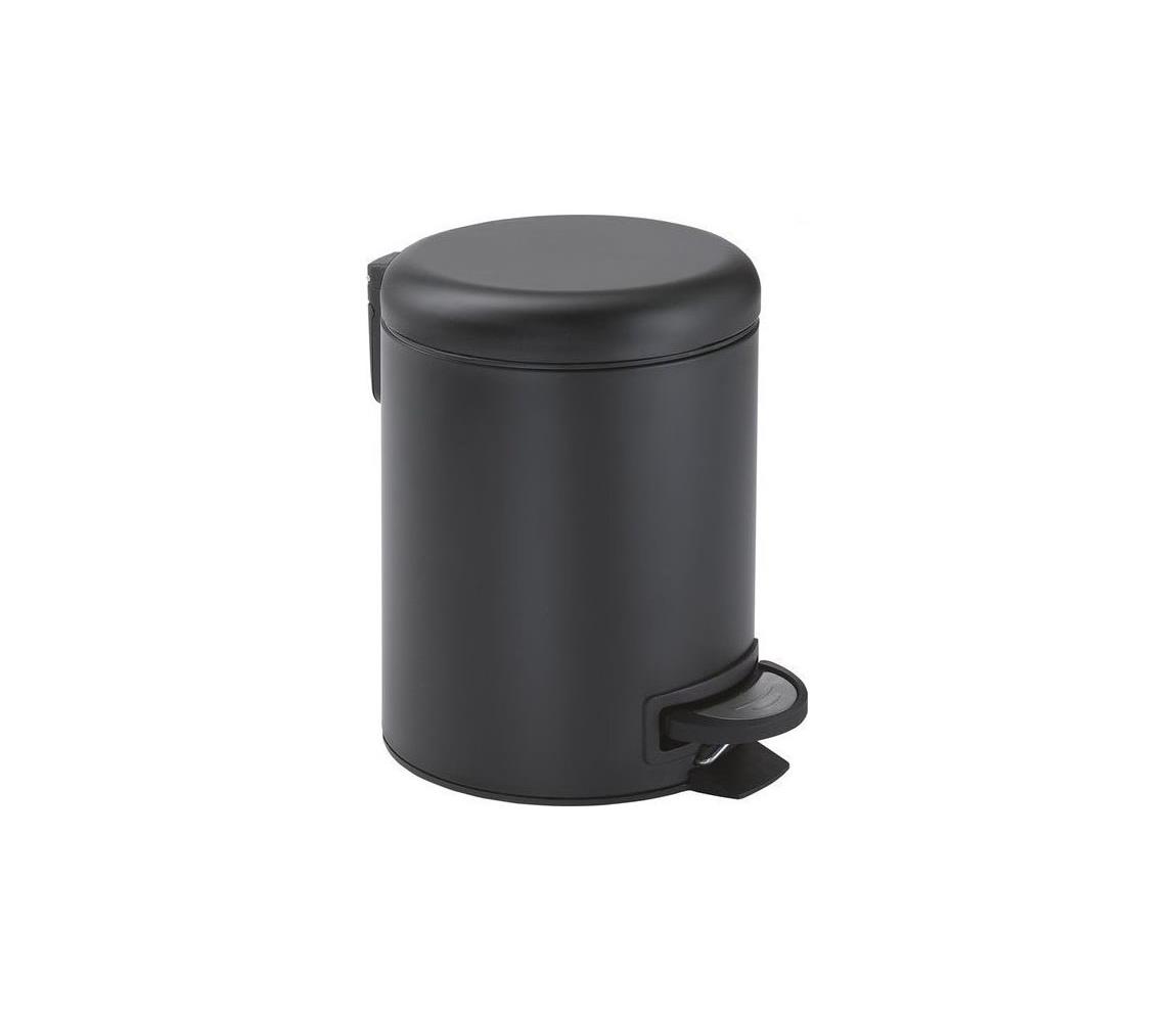 Gedy - Odpadkový kôš POTTY 3 l tiché zatváranie matná čierna 320914