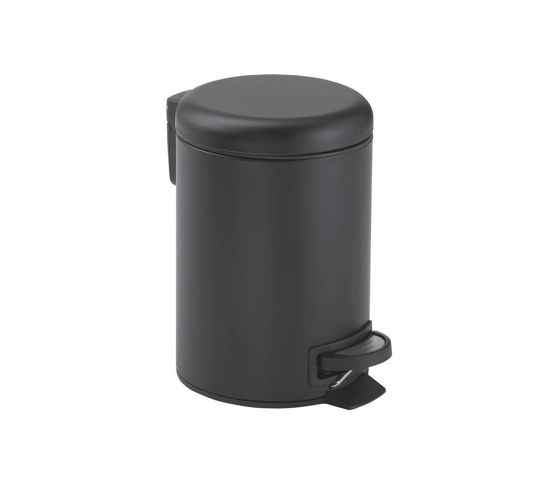 Gedy - Odpadkový kôš POTTY 5 l Tiché dovieranie matná čierna 330914