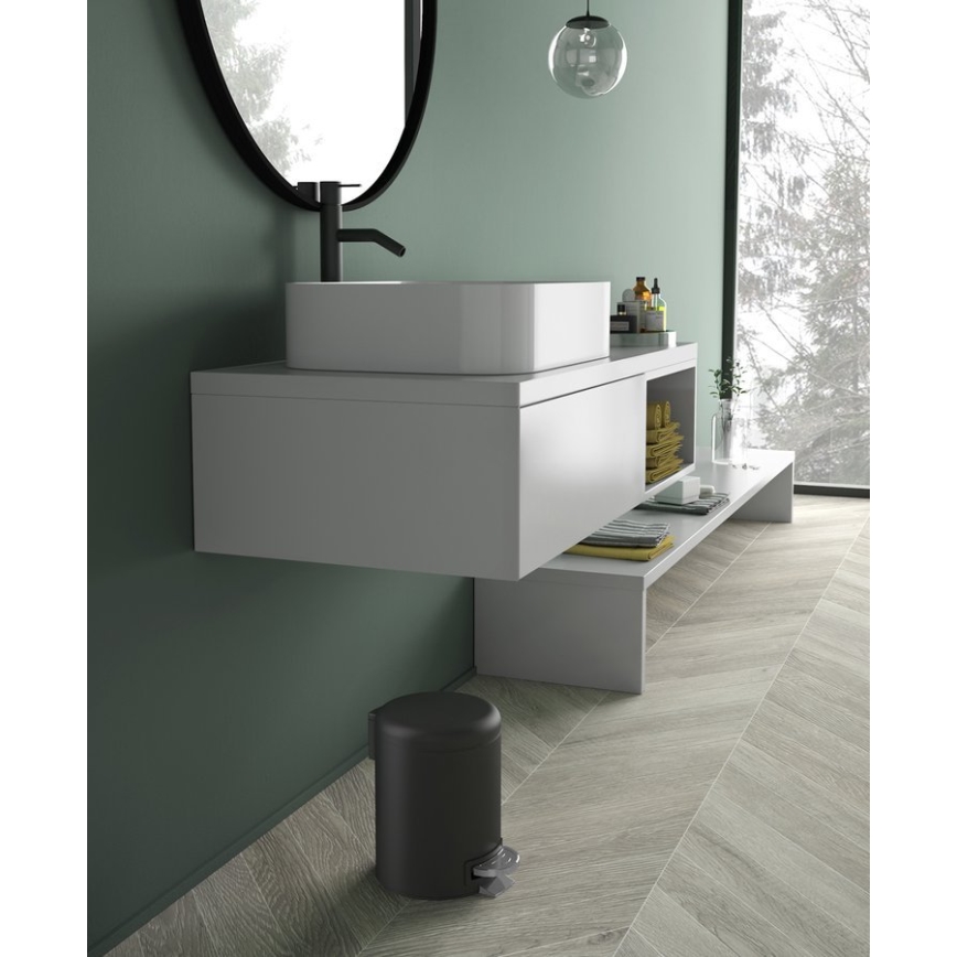 Gedy - Odpadkový kôš POTTY 5 l Tiché dovieranie matná čierna