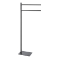 Gedy - Stojan na uteráky TRILLY 83,5 cm metalická sivá