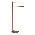 Gedy - Stojan s vešiakom na uteráky TRILLY 83,5 cm bronzový