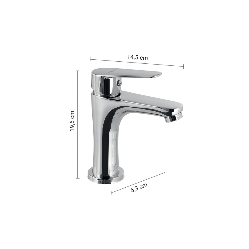 Gedy - Umývadlová batéria COMO 19,6 cm, lesklý chróm
