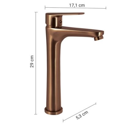 Gedy - Umývadlová batéria COMO 29 cm bronzová