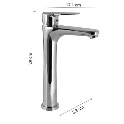 Gedy - Umývadlová batéria COMO 29 cm lesklý chróm