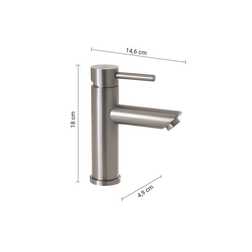 Gedy - Umývadlová batéria GARDA 18 cm matný chróm