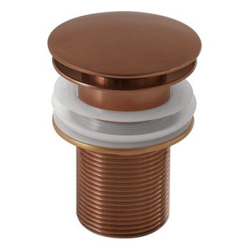 Gedy - Umývadlová vpusť CLICK-CLACK, priemer 6,6 cm, bronzová