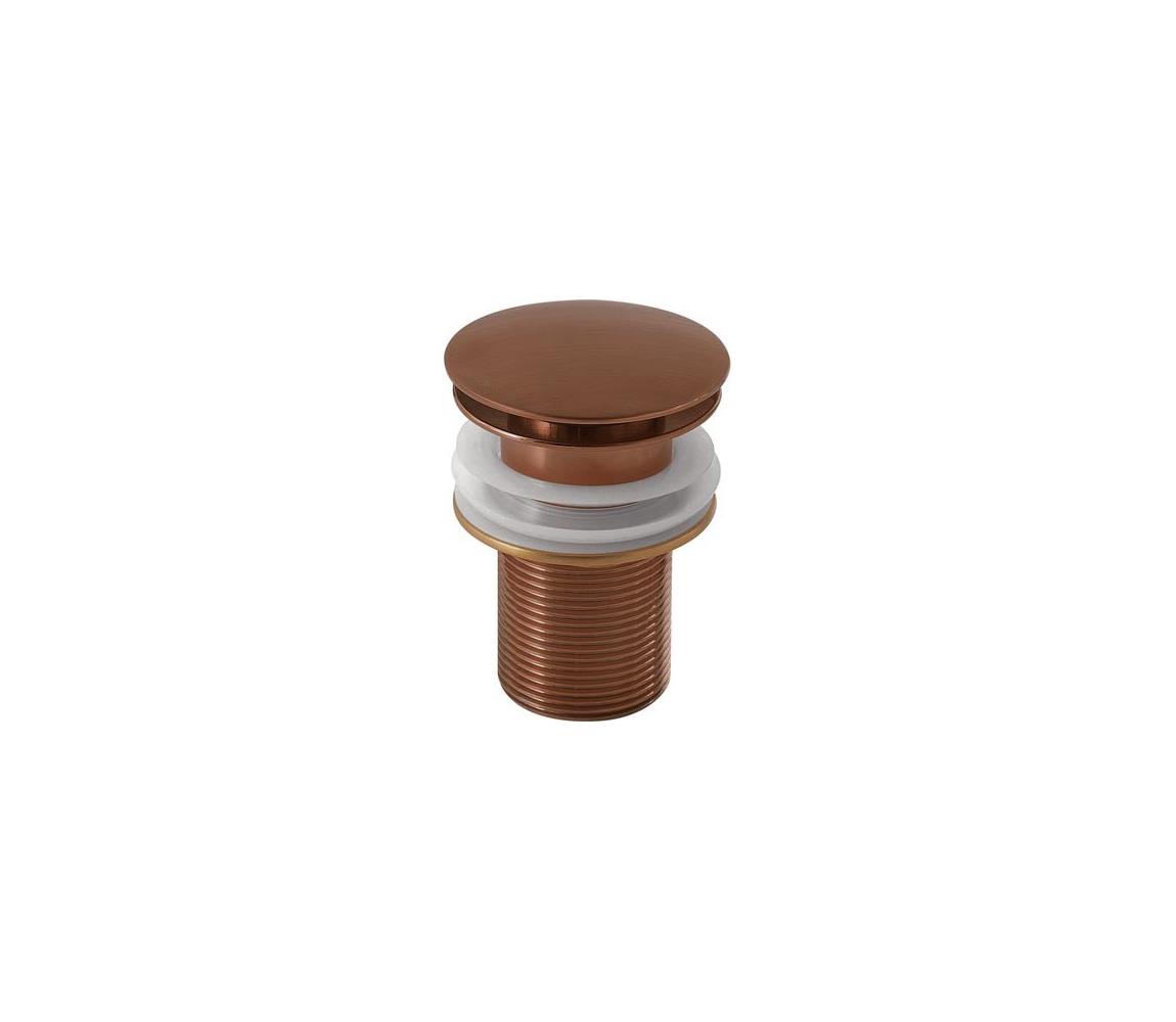Gedy - Umývadlová vpusť CLICK-CLACK, priemer 6,6 cm, bronzová MXCC0600