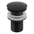 Gedy - Umývadlová výpusť CLICK-CLACK pr. 6,6 cm matná čierna