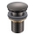 Gedy - Umývadlová výpusť CLICK-CLACK pr. 6,6 cm metalická sivá
