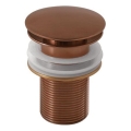 Gedy - Umývadlová výpusť CLICK-CLACK, priemer 6,6 cm, bronzová