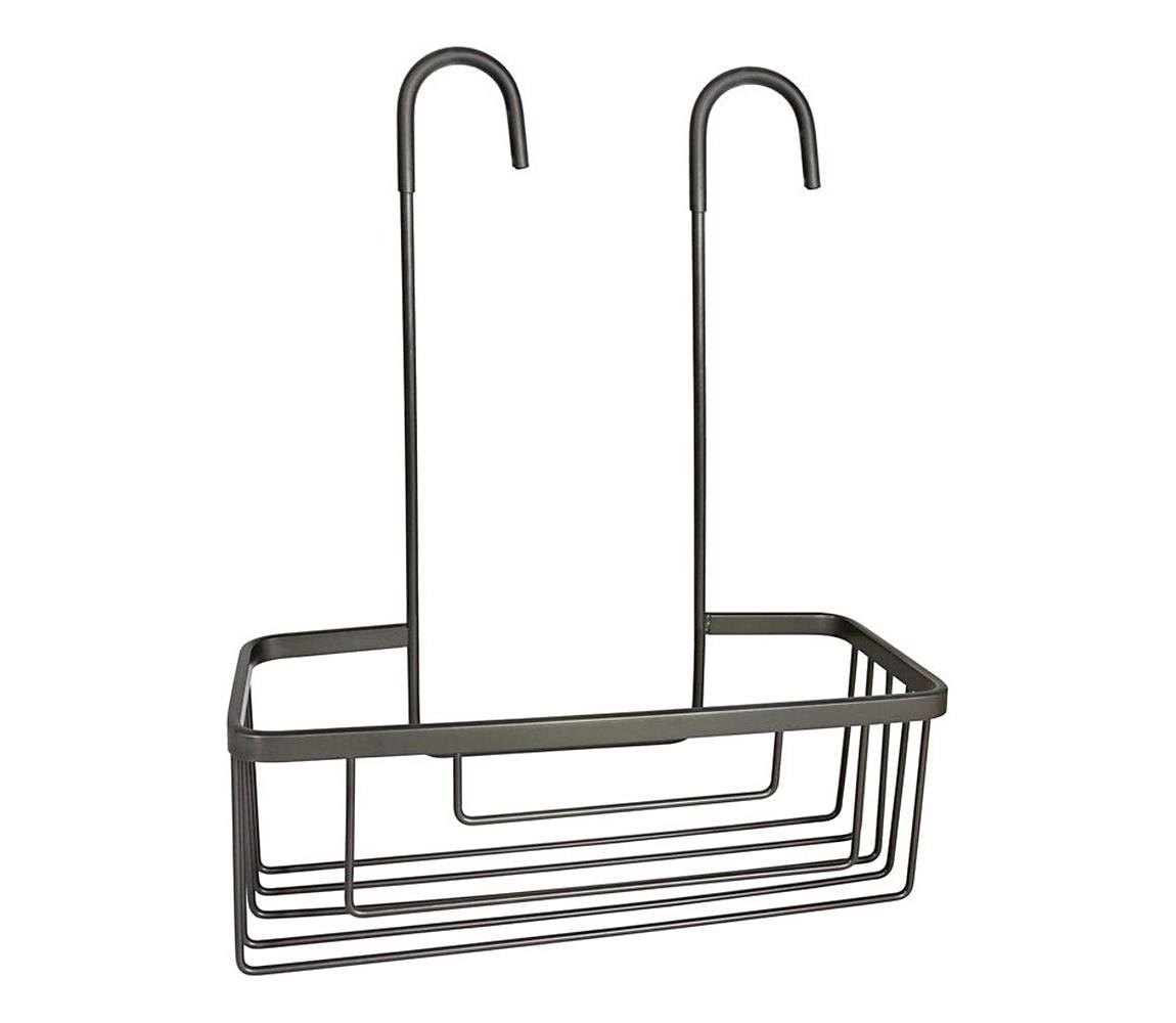 Gedy - Závesná polica do sprchy SMART 37,5x30 cm metalická sivá 248981
