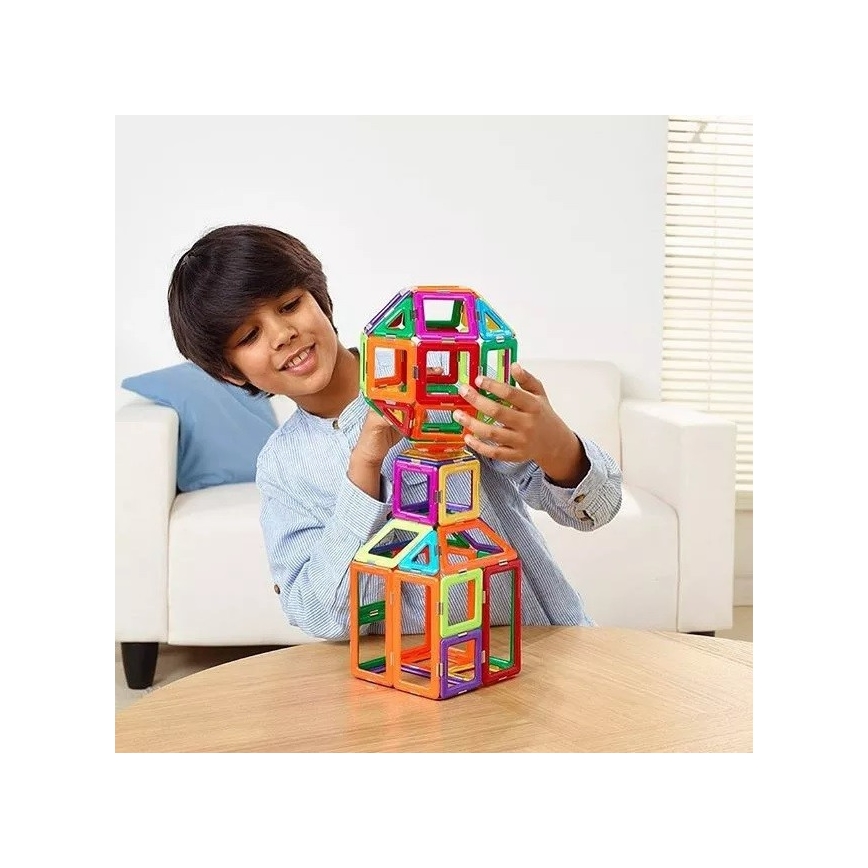 GeoSmart - Magnetická stavebnica 100 ks