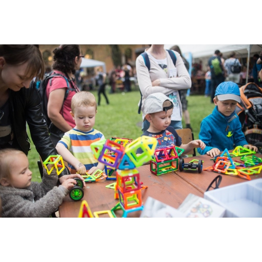 GeoSmart - Magnetická stavebnica 100 ks