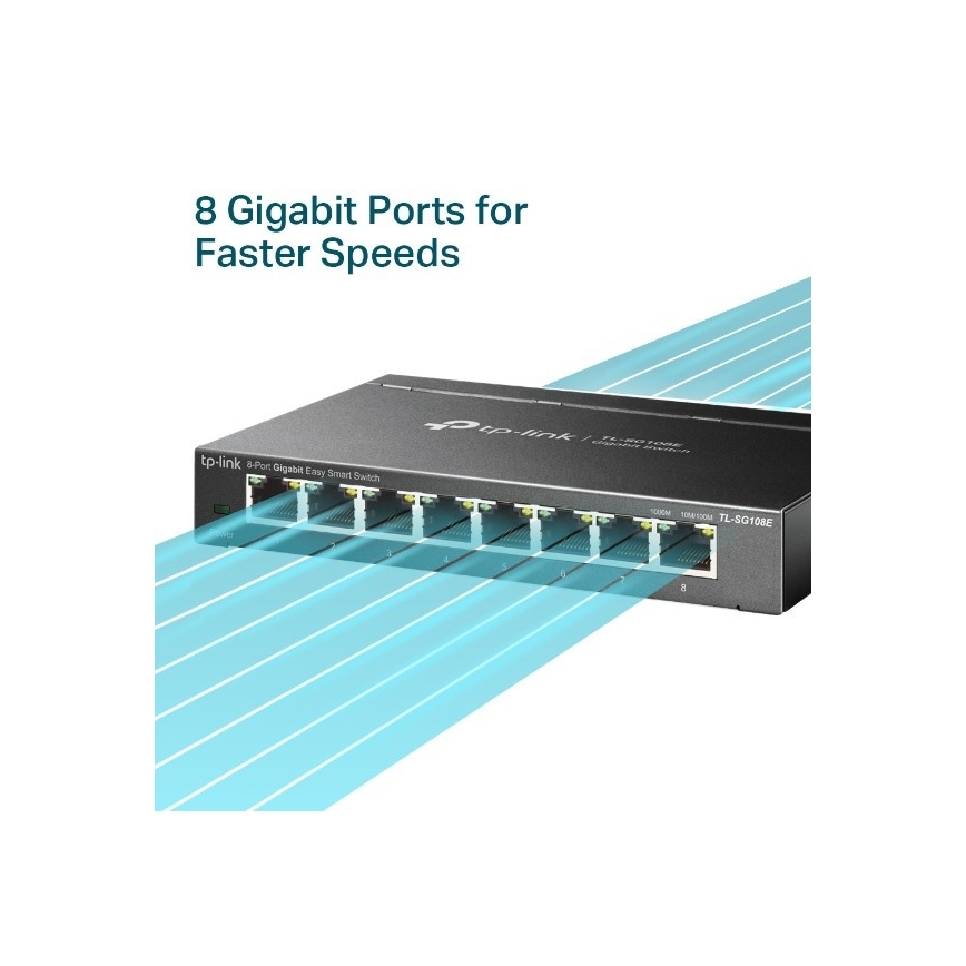 Gigabitový Easy Smart switch s 8 portami