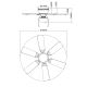GLOBO - Stropný ventilátor 1xE27/60W/230V