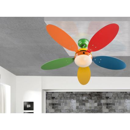 Globo - Stropný ventilátor 1xE14/60W/230V