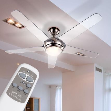 GLOBO 0344 - Stropný ventilátor FABIOLA 1xLED/20W/230V
