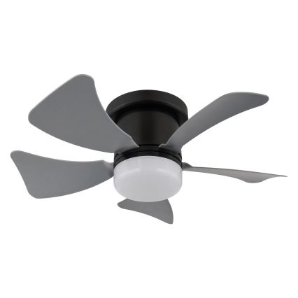 Globo - LED Stmievateľný stropný ventilátor LED/10W/230V 3000-6500K šedá + diaľkové ovládanie