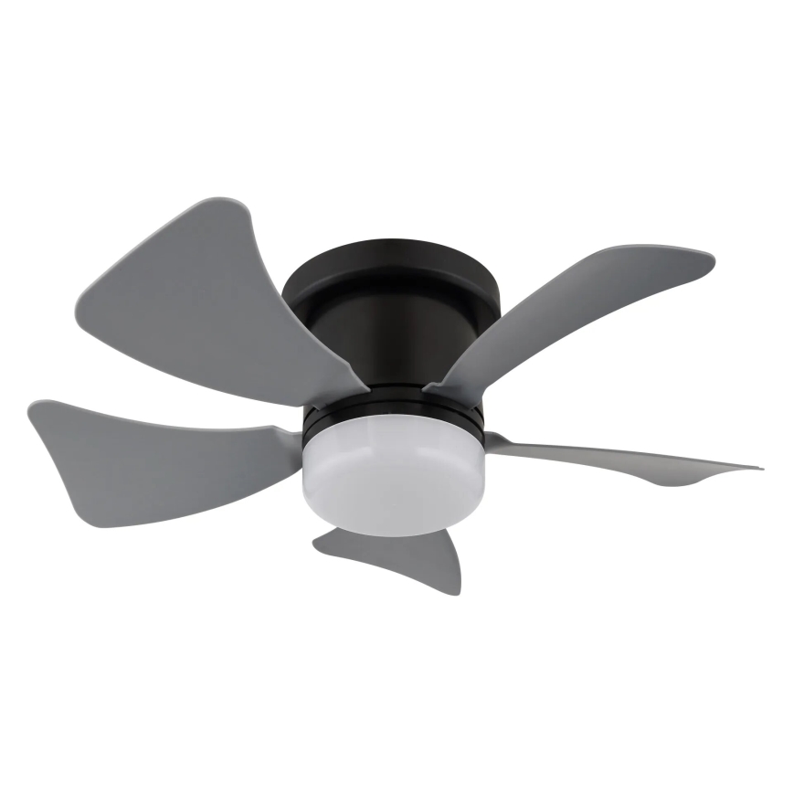 Globo - LED Stmievateľný stropný ventilátor LED/10W/230V 3000-6500K šedá + diaľkové ovládanie