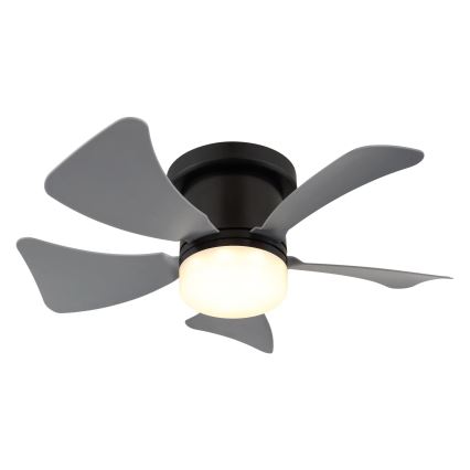 Globo - LED Stmievateľný stropný ventilátor LED/10W/230V 3000-6500K šedá + diaľkové ovládanie