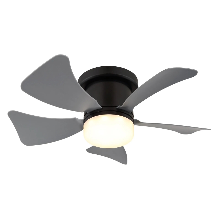 Globo - LED Stmievateľný stropný ventilátor LED/10W/230V 3000-6500K šedá + diaľkové ovládanie