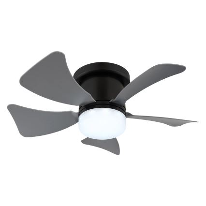 Globo - LED Stmievateľný stropný ventilátor LED/10W/230V 3000-6500K šedá + diaľkové ovládanie