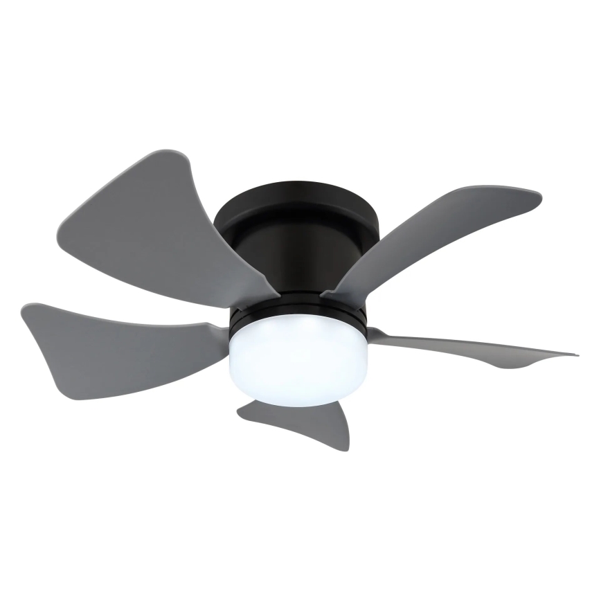 Globo - LED Stmievateľný stropný ventilátor LED/10W/230V 3000-6500K šedá + diaľkové ovládanie