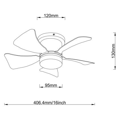 Globo - LED Stmievateľný stropný ventilátor LED/10W/230V 3000-6500K šedá + diaľkové ovládanie