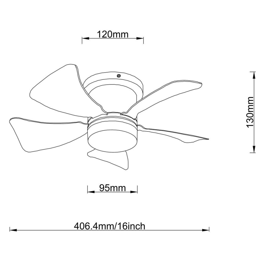 Globo - LED Stmievateľný stropný ventilátor LED/10W/230V 3000-6500K šedá + diaľkové ovládanie