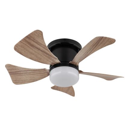Globo - LED Stmievateľný stropný ventilátor LED/10W/230V 3000-6500K hnedá + diaľkové ovládanie