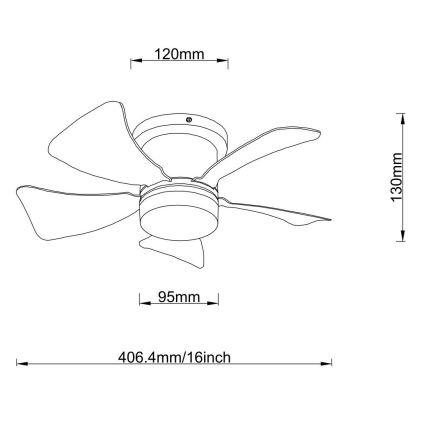 Globo - LED Stmievateľný stropný ventilátor LED/10W/230V 3000-6500K hnedá + diaľkové ovládanie