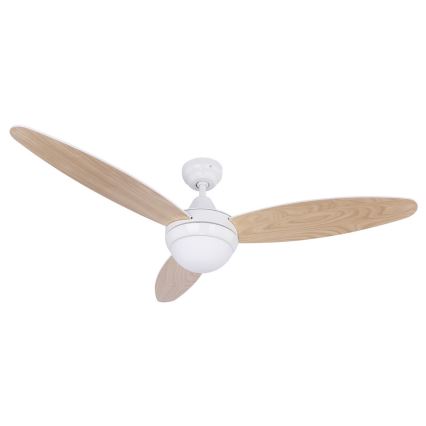 Globo - Stropný ventilátor 2xE14/40W/230V + diaľkové ovládanie