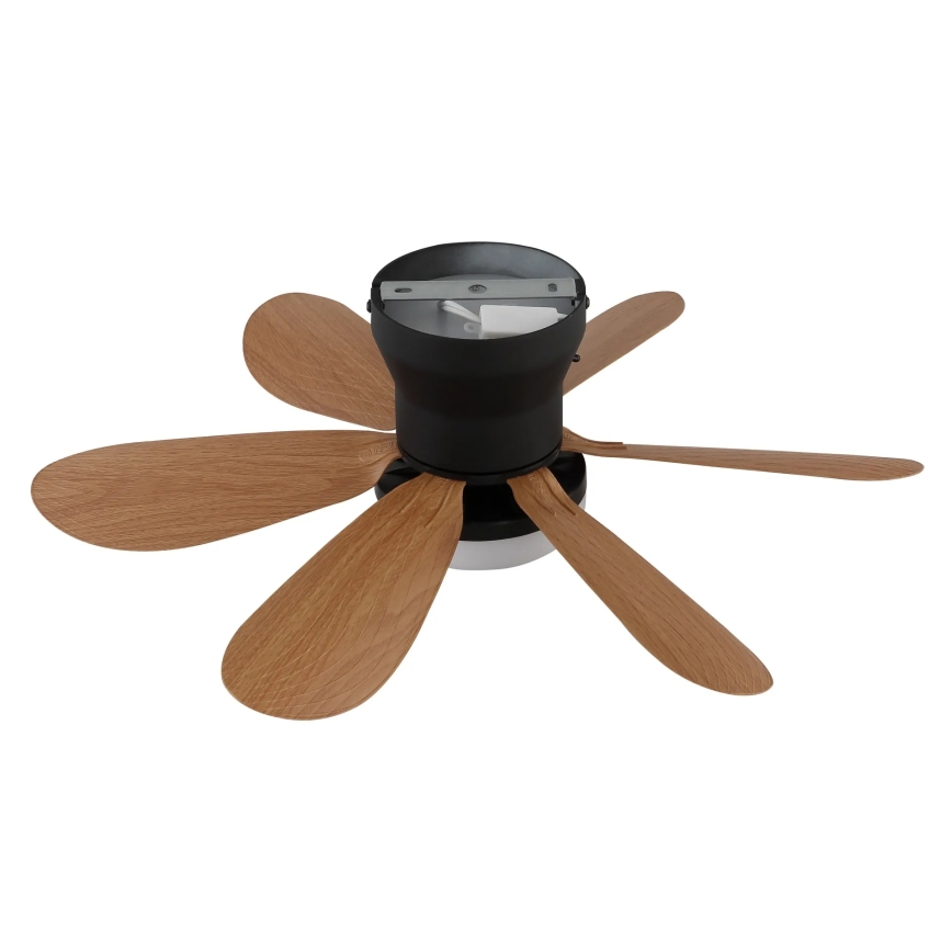 Globo - LED stmievateľný stropný ventilátor LED/5W/230V 2700-6500K hnedý + diaľkové ovládanie
