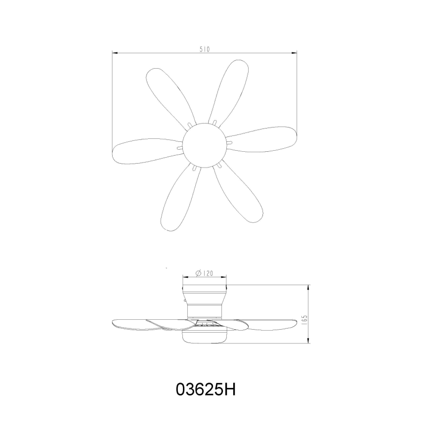 Globo - LED stmievateľný stropný ventilátor LED/5W/230V 2700-6500K hnedý + diaľkové ovládanie