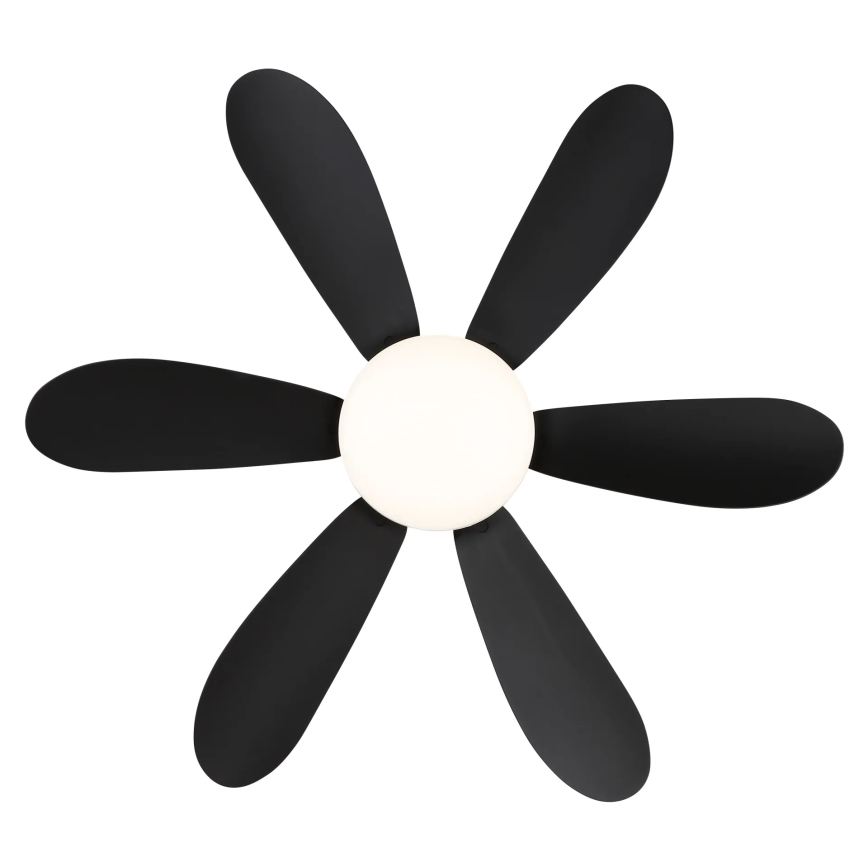 Globo - LED stmievateľný stropný ventilátor LED/5W/230V 2700-6500K čierny + diaľkové ovládanie
