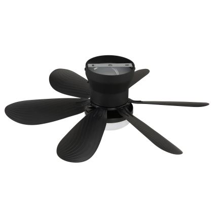 Globo - LED stmievateľný stropný ventilátor LED/5W/230V 2700-6500K čierny + diaľkové ovládanie