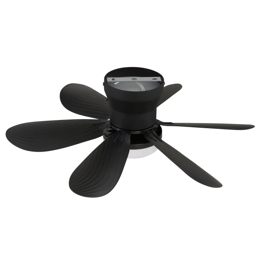 Globo - LED stmievateľný stropný ventilátor LED/5W/230V 2700-6500K čierny + diaľkové ovládanie