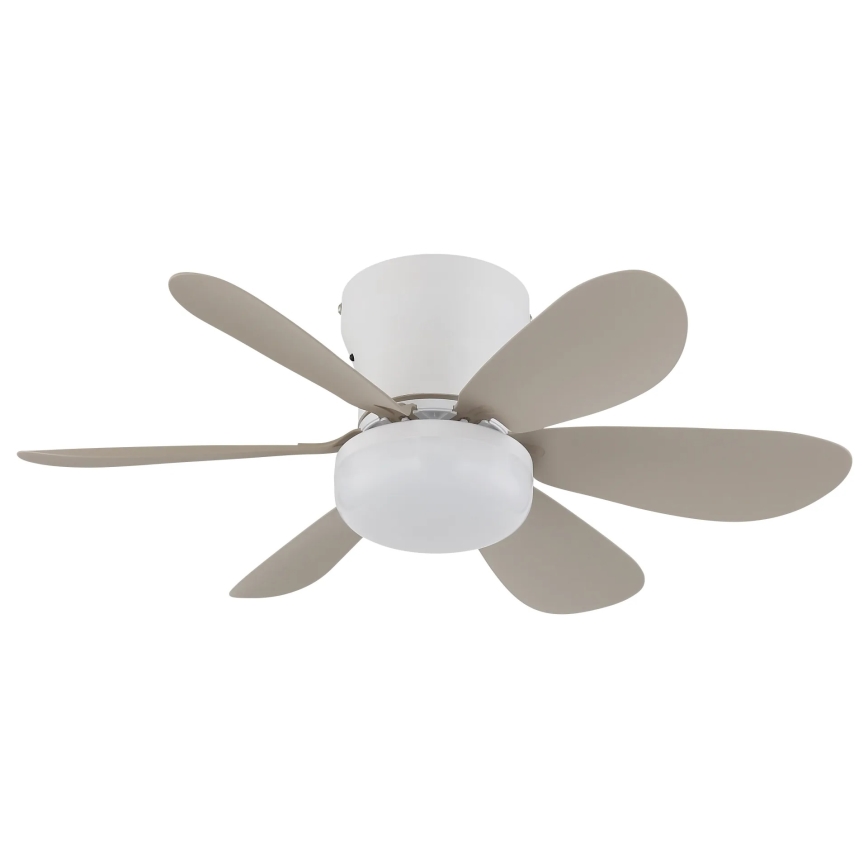 Globo - LED stmievateľný stropný ventilátor LED/5W/230V 2700-6500K béžový + diaľkové ovládanie