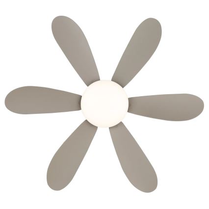 Globo - LED stmievateľný stropný ventilátor LED/5W/230V 2700-6500K béžový + diaľkové ovládanie
