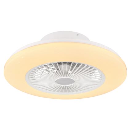 Globo - LED Stmievateľné stropné svietidlo s ventilátorom LED/30W/230V 3000-6500K + diaľkové ovládanie