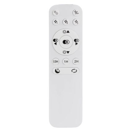 Globo - LED Stmievateľný stropný ventilátor LED/40W/230V 3000-6500K čierna + diaľkové ovládanie