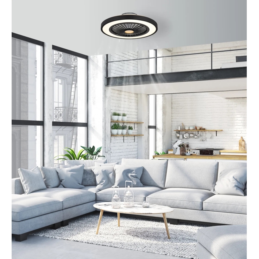 Globo - LED Stmievateľný stropný ventilátor LED/45W/230V 3000-6500K + diaľkové ovládanie
