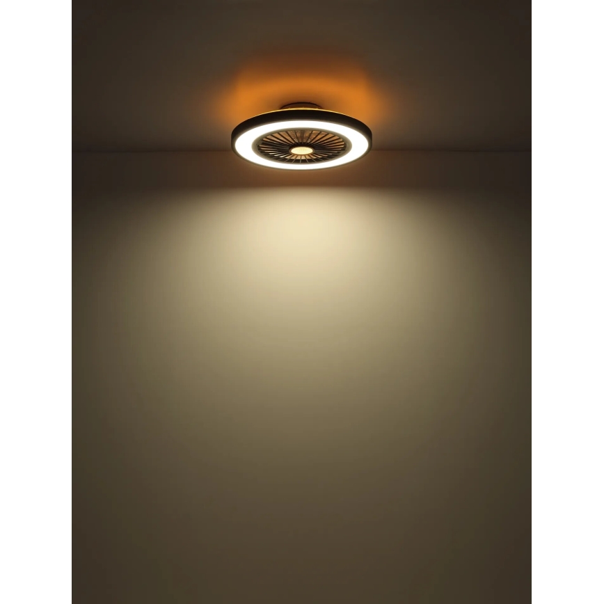 Globo - LED Stmievateľný stropný ventilátor LED/45W/230V 3000-6500K + diaľkové ovládanie