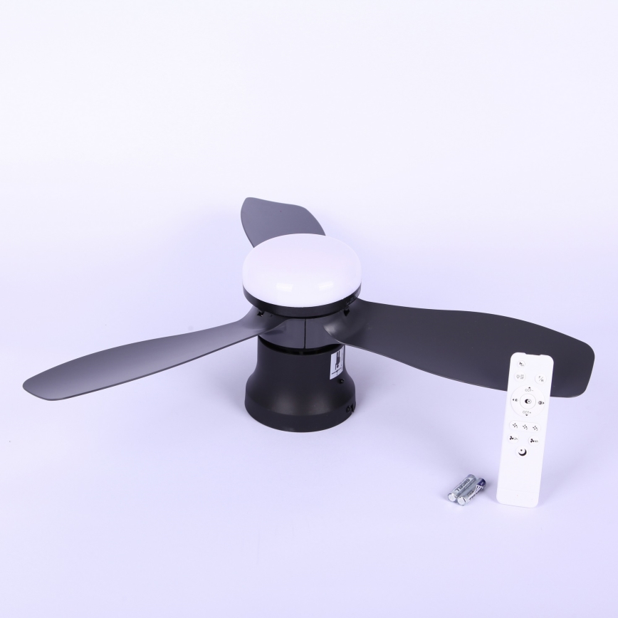 Globo - Stmievateľný stropný ventilátor LED/15W/230V 2700-6500K čierny + diaľkové ovládanie