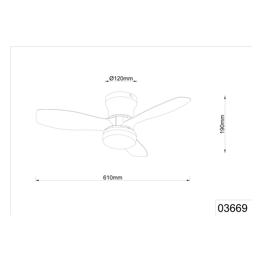 Globo - Stmievateľný stropný ventilátor LED/15W/230V 2700-6500K čierny + diaľkové ovládanie