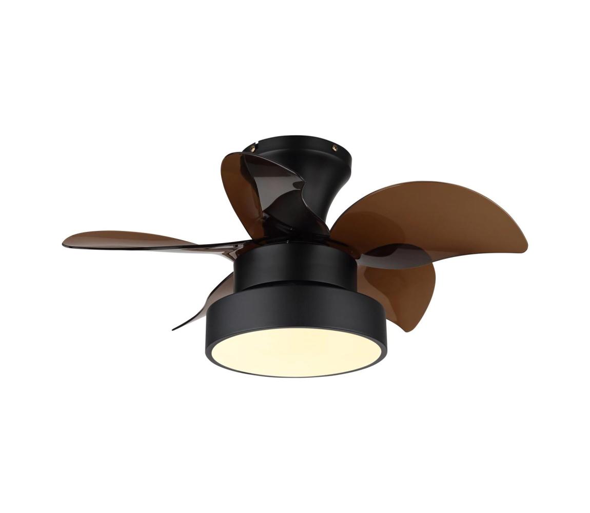 Globo 03670-LED Stmievateľný stropný látor KARI LED/22W/230V 3000/4500/6000K hnedý+DO 03670