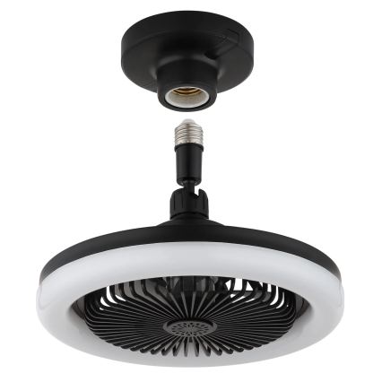 Globo - stmievateľný LED stropný ventilátor LED/20W/230V 3000-6500K čierny + diaľkové ovládanie