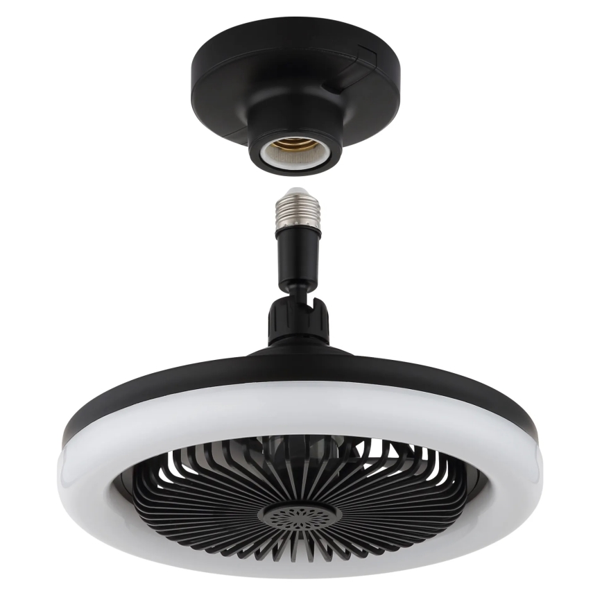 Globo - stmievateľný LED stropný ventilátor LED/20W/230V 3000-6500K čierny + diaľkové ovládanie