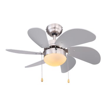 Globo 03801 - Stropný ventilátor RIVALDO 1xE14/60W/230V